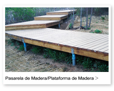 Pasarela de Madera/Plataforma de Madera